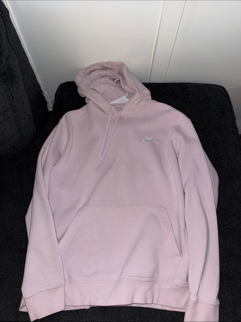 Nike Light Pink Hooded Pullover Sweatshirt